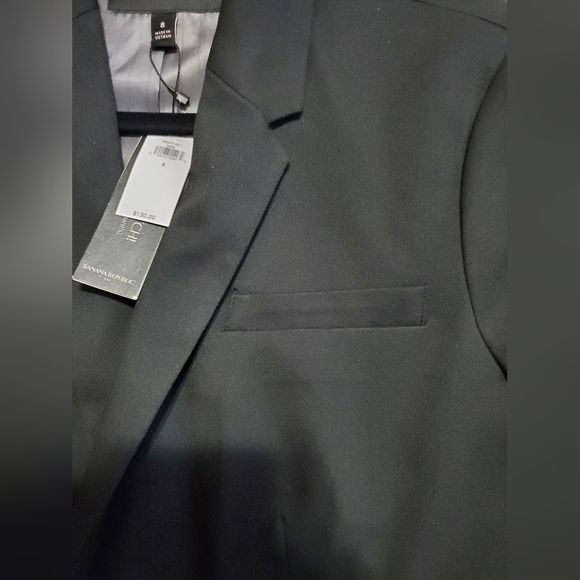 NWT Banana Republic Black Classic Suit Blazer - Picture 8 of 14